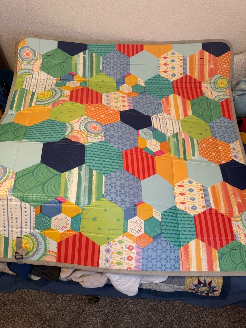 Infantino Multicolor Foldable Soft Foam Play Mat for baby’s.